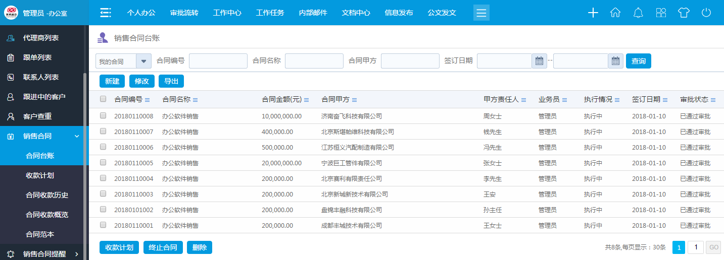 華天動力OA系統(tǒng)：合同也可以“外包”啦！