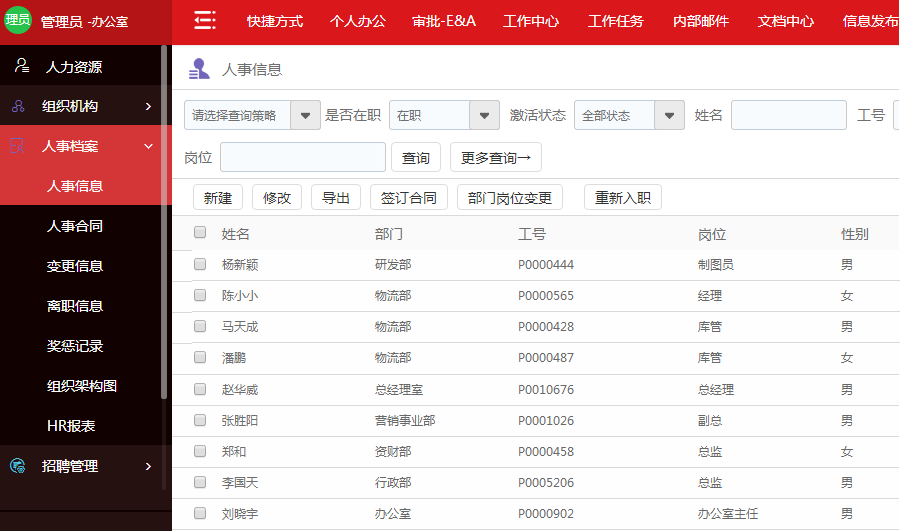 華天動(dòng)力OA：OA電子化已成往事，人資管理全面升級(jí)ing