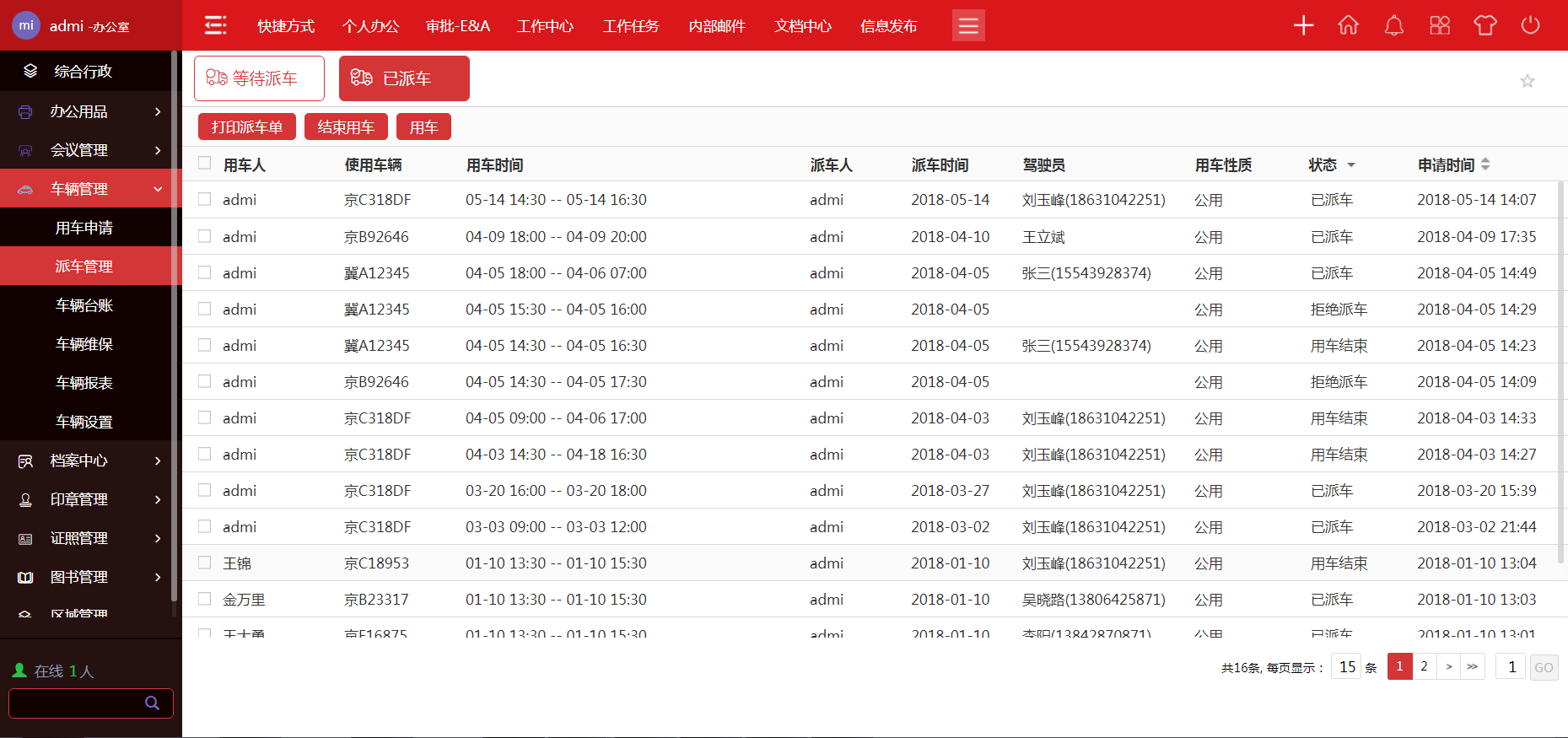 華天動力協(xié)同OA系統(tǒng)智慧一體化綜合辦公平臺