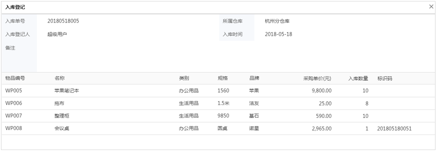 華天動力OA系統(tǒng)項目物資管理